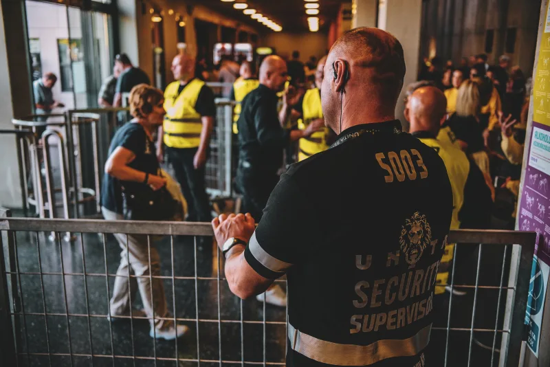Biztonsági személyzet NB I-es kosárlabda-mérkőzésen